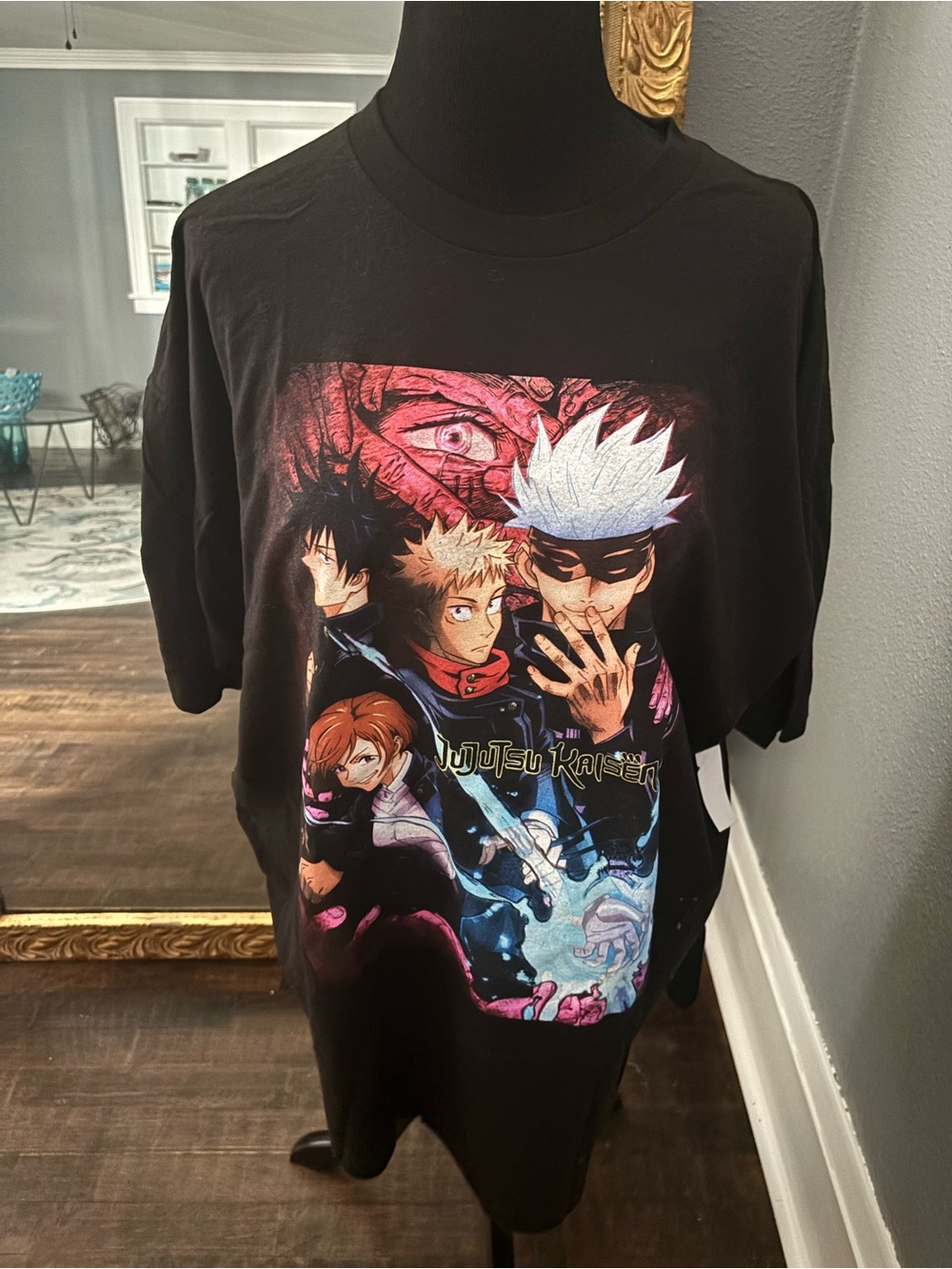 Black Jujutsu Kaisen Graphic Short Sleeve Tee